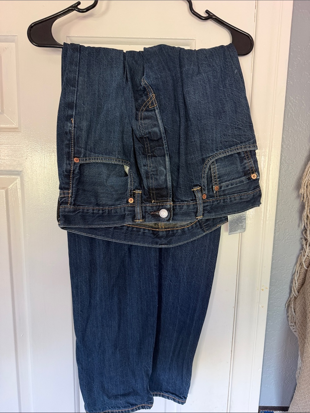Levi's Dark Blue Straight Leg Jeans